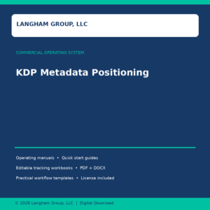 Kdp Metadata Positioning