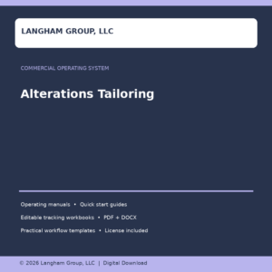 Alterations Tailoring