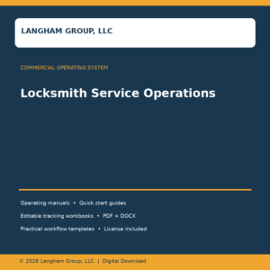 Locksmith Service Operations