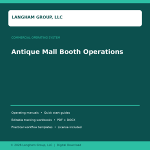 Antique Mall Booth Operations
