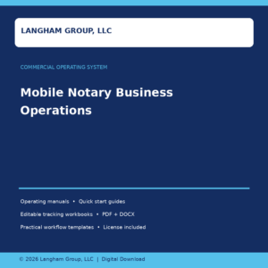 Mobile Notary Business Operations