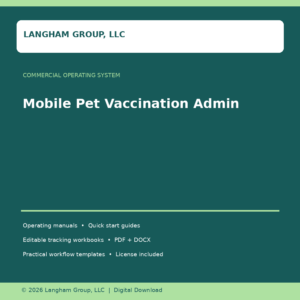Mobile Pet Vaccination Admin