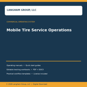 Mobile Tire Service Operations