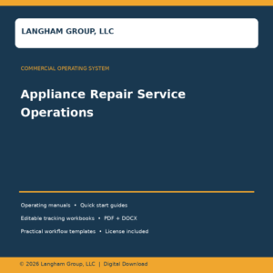 Appliance Repair Service Operations
