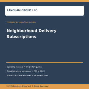 Neighborhood Delivery Subscriptions