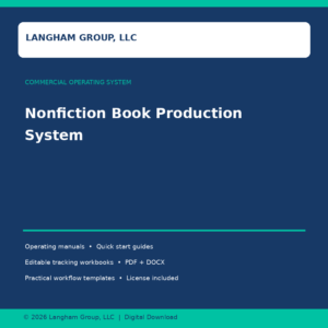 Nonfiction Book Production System