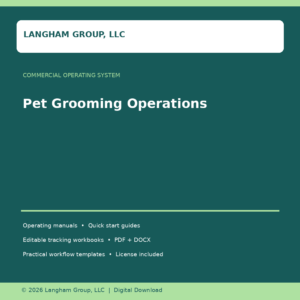 Pet Grooming Operations