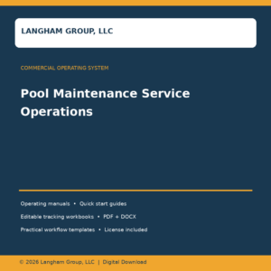 Pool Maintenance Service Operations
