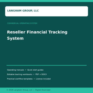 Reseller Financial Tracking System
