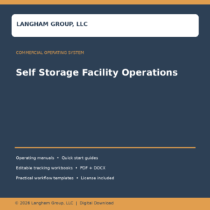 Self Storage Facility Operations