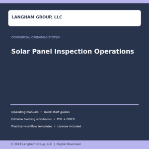 Solar Panel Inspection Operations