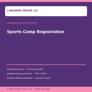 Sports Camp Registration