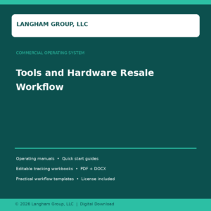 Tools And Hardware Resale Workflow