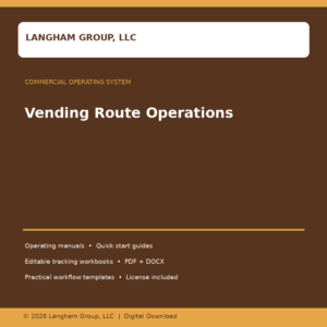 Vending Route Operations
