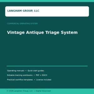 Vintage Antique Triage System