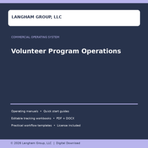 Volunteer Program Operations
