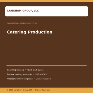 Catering Production
