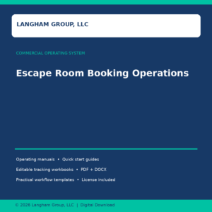 Escape Room Booking Operations
