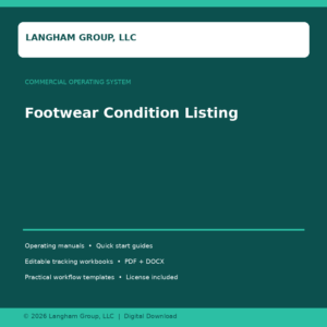 Footwear Condition Listing